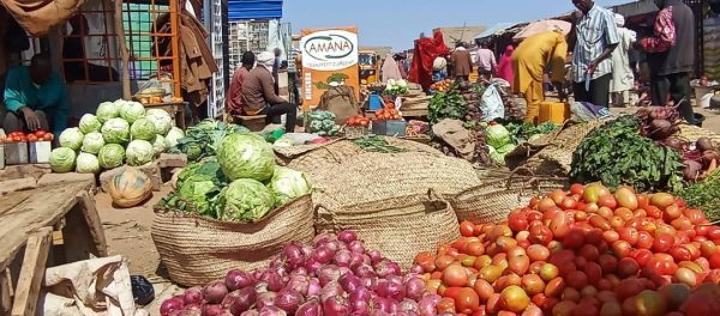 Marché agricole au Niger — activité commerciale et produits agricoles